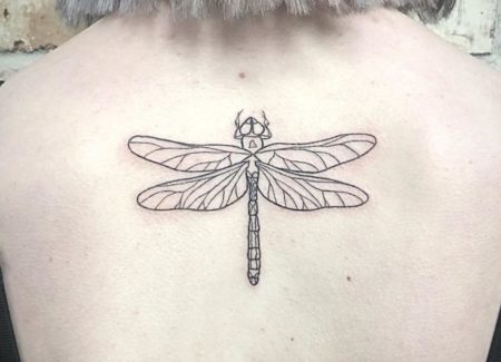 tatuaje animal libélula