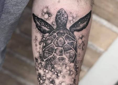 tatuaje animal tortuga