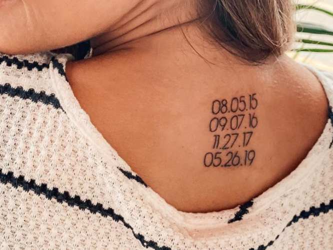 tatuaje pequeño mujer espalda