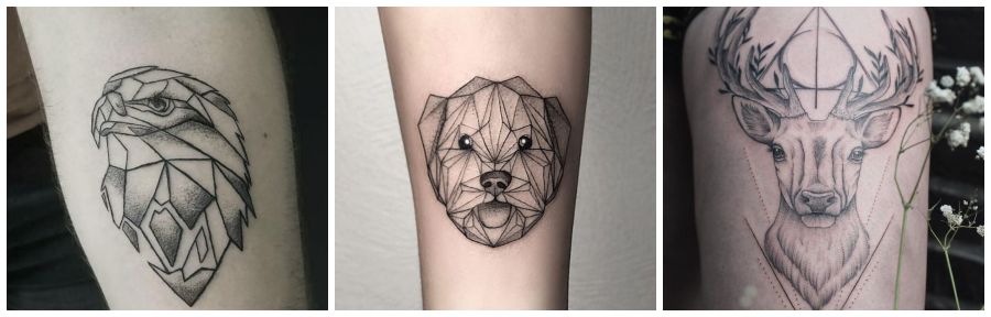 tatuajes de animales geométricos