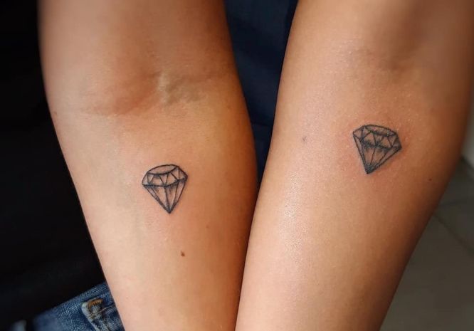 tatuajes diamantes pareja