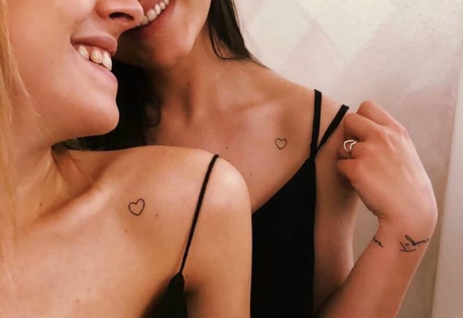 30 Tatuajes de amigas que te van a fascinar - Tatuing