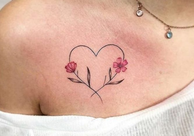 tatuajes pinterest hombro corazon