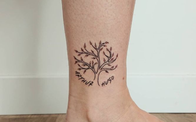 tatuajes arbol de la vida nombres tobillo