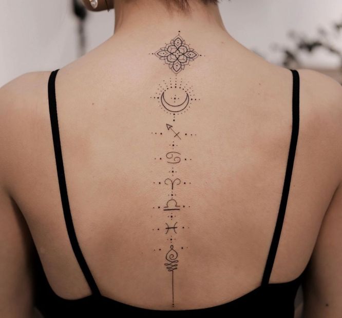 tatuajes espalda mujer pequeños