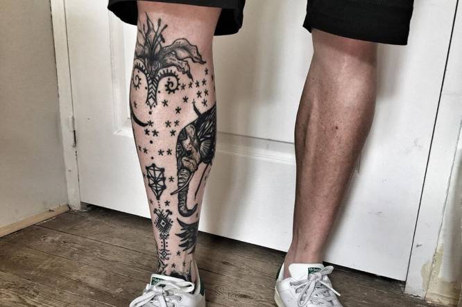 tatuajes pierna entera hombre